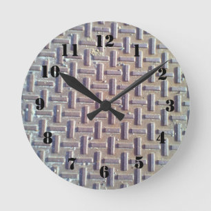 Kanaldeckel Runde Wanduhr