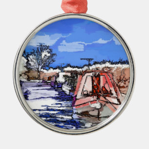 KANÄLE SILBERNES ORNAMENT