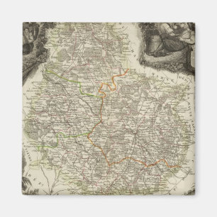 Kanäle und Straßen Magnet