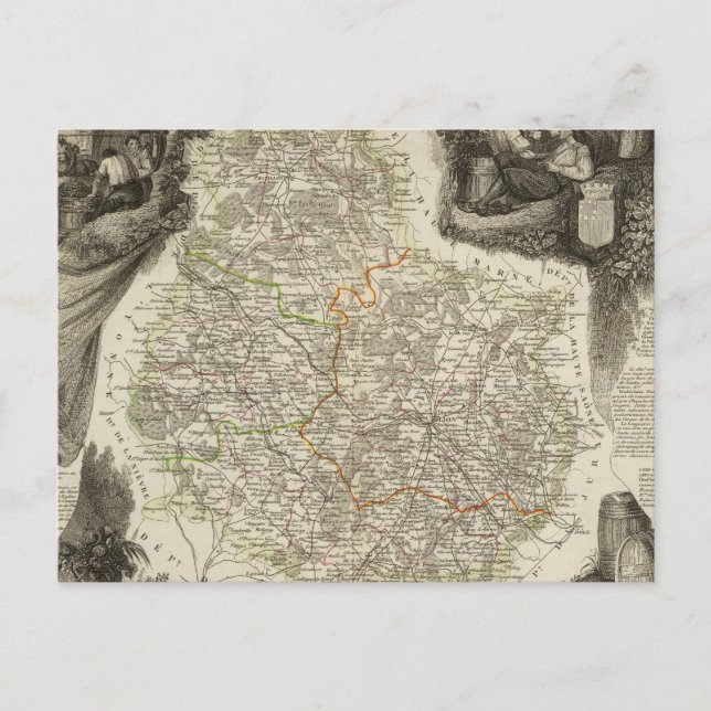 Kanäle und Straßen Postkarte (Vorderseite)