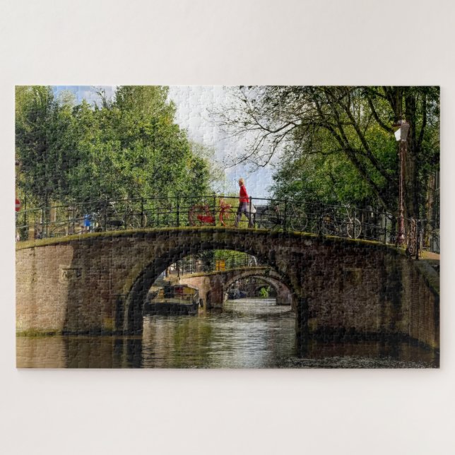 Kanäle von Amsterdam. Jigsaw Puzzle (Horizontal)