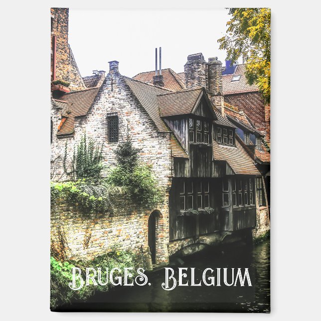 Kanäle von Brügge Magnet (Vorderseite)