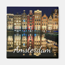 Kanalhäuser von Amsterdam Magnet