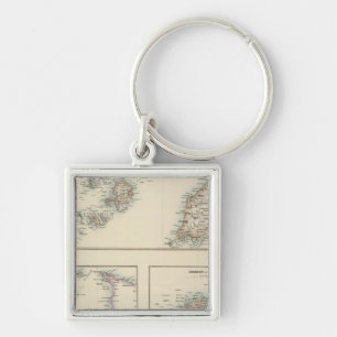 Kanalinseln, Scilly Islands und Insel Man Schlüsselanhänger