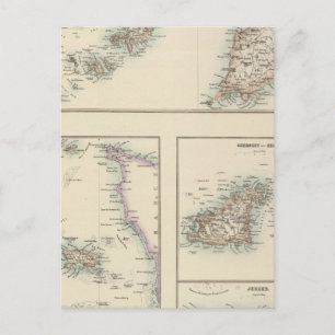 Kanalinseln, Scilly Islands und Isle of Man Postkarte