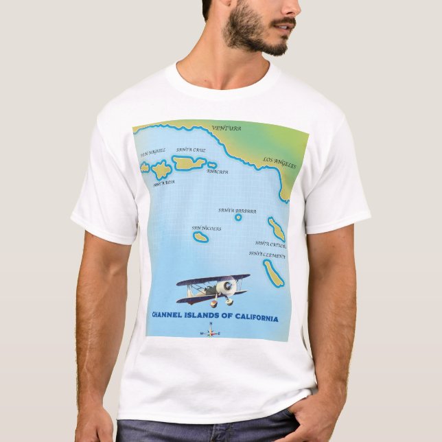 Kanalinseln von Kalifornien T-Shirt (Vorderseite)