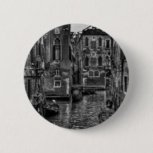 Kanalkanal der Gondelbahn Venedig italy Button
