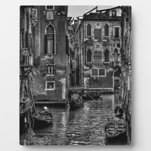 Kanalkanal der Gondelbahn Venedig italy Fotoplatte