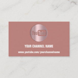 KANALNAME YOUTUBER LOGO QR CODE-ROSE VISITENKARTE