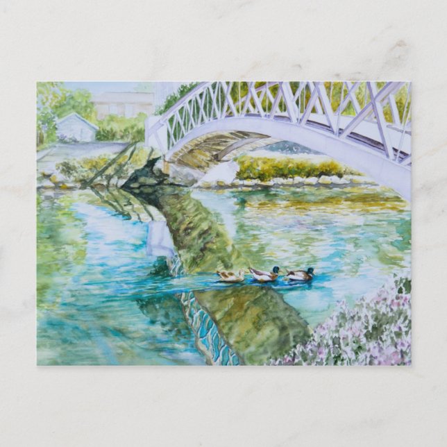 Kanalüberquerung Postkarte (Vorderseite)