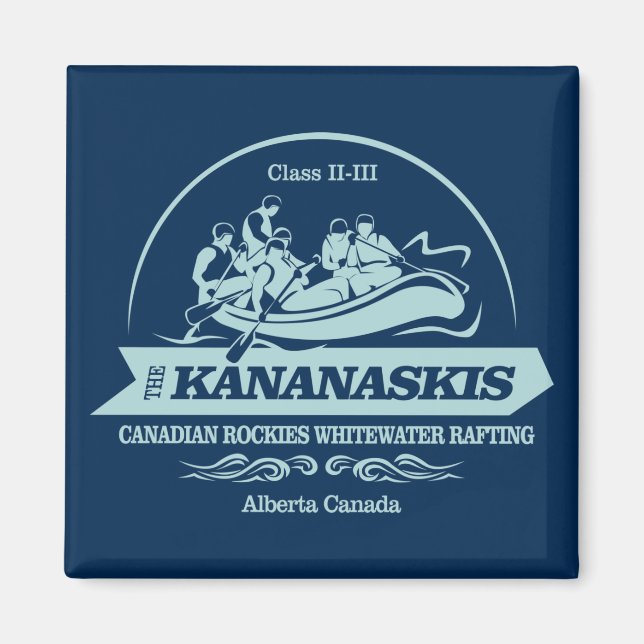 Kananaskis-Fluss (Rafting2) Magnet (Vorne)