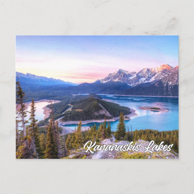 Kananaskis-Seen, Alberta, Kanada Postkarte (Vorderseite)