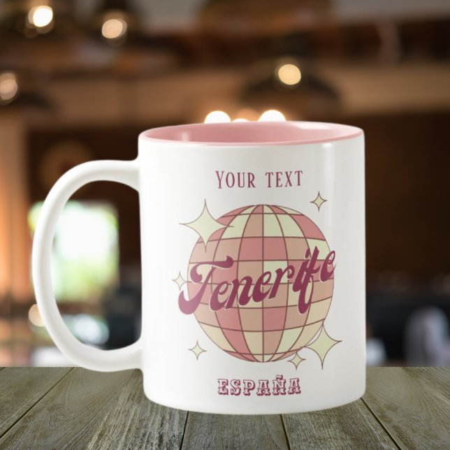Kanaren Teneriffa Spanien Ausflug Souvenir Café Zweifarbige Tasse (Von Creator hochgeladen)