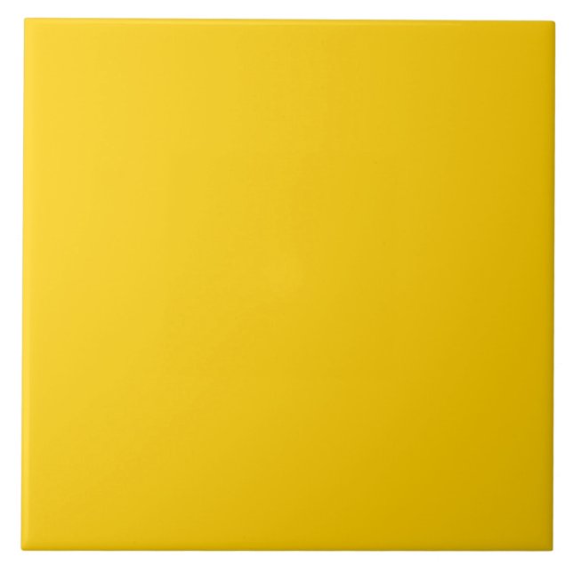 Kanariengelbe Farbe Fliese (Vorderseite)