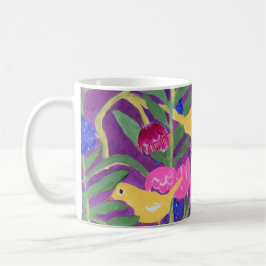 Kanarienvogel in der Gartenkaffee-Tasse Kaffeetasse