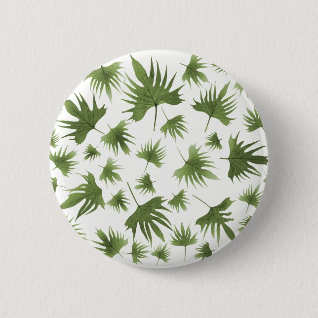 Kanarische Blätter Button (Vorderseite)