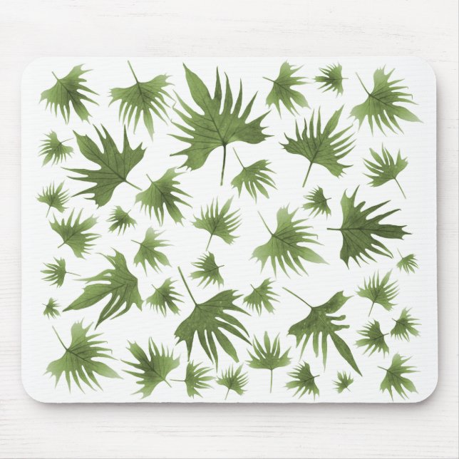 Kanarische Blätter Mousepad (Vorne)
