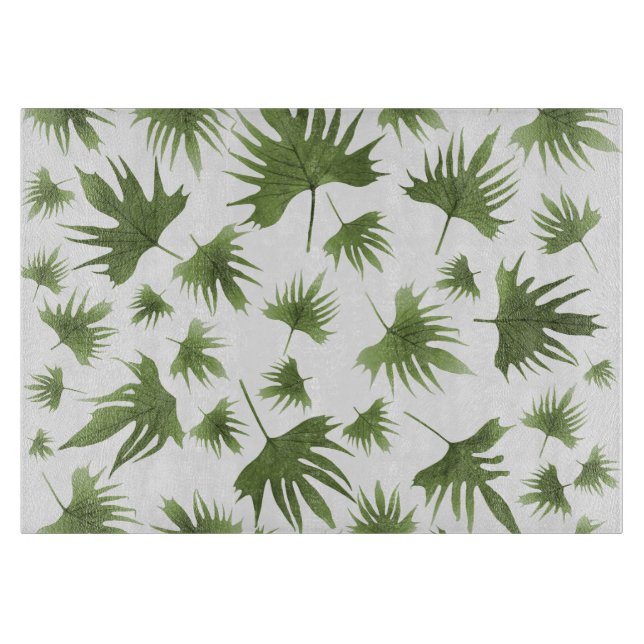 Kanarische Blätter Schneidebrett (Vorderseite)