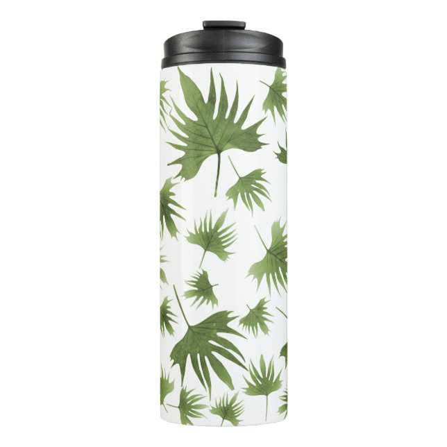 Kanarische Blätter Thermosbecher (Vorderseite)