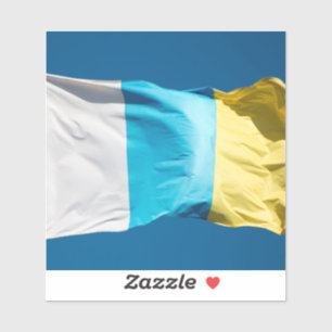 Kanarische Flagge Aufkleber