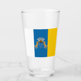 Kanarische Flagge (Kanarische Inseln, Spanien) Glas
