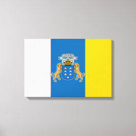Kanarische Flagge (Kanarische Inseln, Spanien) Leinwanddruck