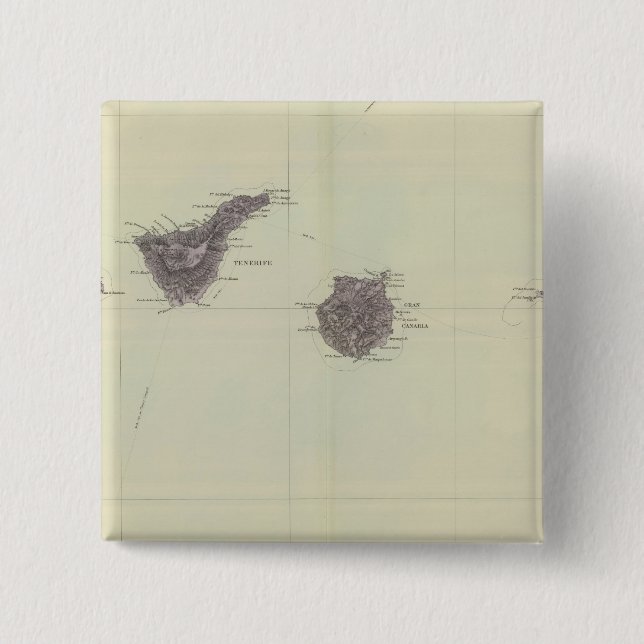 Kanarische Inseln Button (Vorderseite)