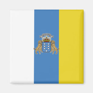 Kanarische Inseln Hochwertige Flagge Magnet