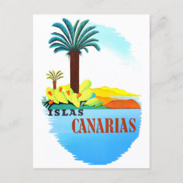 Kanarische Inseln Spanien Vintage Reise Postkarte