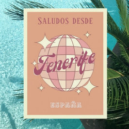 Kanarische Inseln Teneriffa Vintages Party Postkar Postkarte