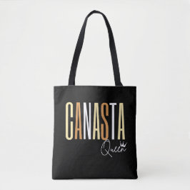 Kanasta-Königin in braunen Buchstaben Tasche