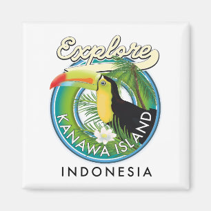 Kanawa Insel Indonesien erkunden Magnet