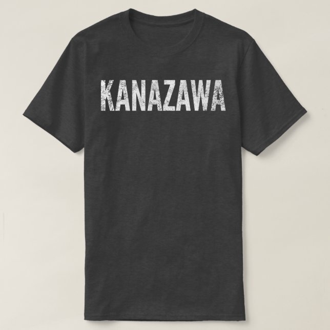 Kanazawa Japan Distressed Graphic  T-Shirt (Design vorne)