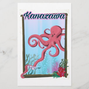 Kanazawa Japan Vintages Reiseplakat Briefpapier