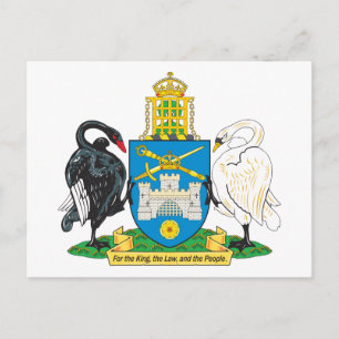 Kanberra-Wappen Postkarte