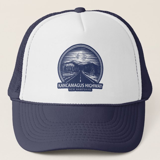 Kancamagus Highway New Hampshire Forest Truckerkappe (Vorderseite)