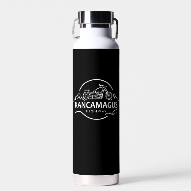 Kancamagus Highway New Hampshire Motorrad Trinkflasche (Vorne)