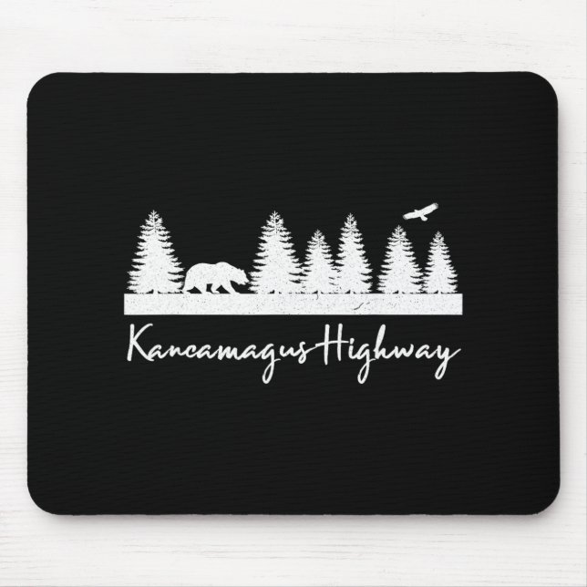 Kancamagus Highway New Hampshire Rustic Bear Wildl Mousepad (Vorne)