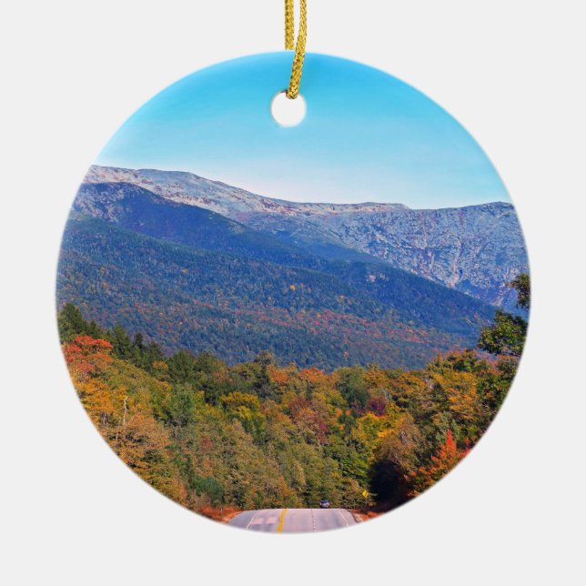 Kancamagus Landstraßen-Verzierung Keramik Ornament (Vorne)