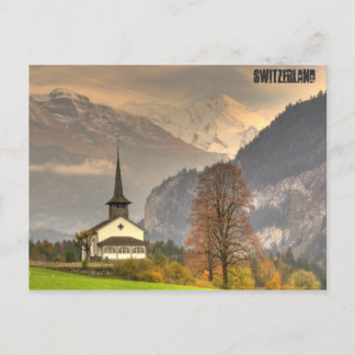 Kandergrund Schweiz Kirche Santa Maria delle Grazi Postkarte