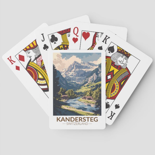 Kandersteg Schweiz Kinderspielplatz Val Grande Spielkarten (Rückseite)