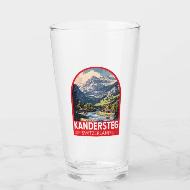 Kandersteg Schweiz Reisen Glas (Vorderseite)