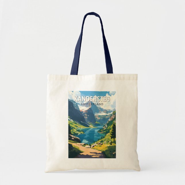 Kandersteg Schweiz Reisen Vintag Tragetasche (Vorne)