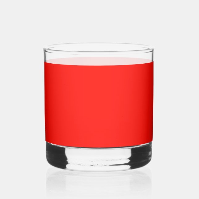 Kandiapfelrot (Volltonfarbe)  Whiskyglas (Vorderseite)