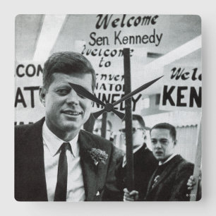 Kandidat Kennedy Quadratische Wanduhr