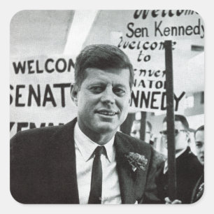 Kandidat Kennedy Quadratischer Aufkleber