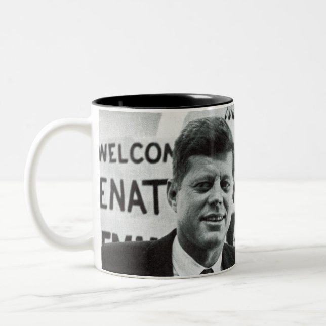 Kandidat Kennedy Zweifarbige Tasse (Links)