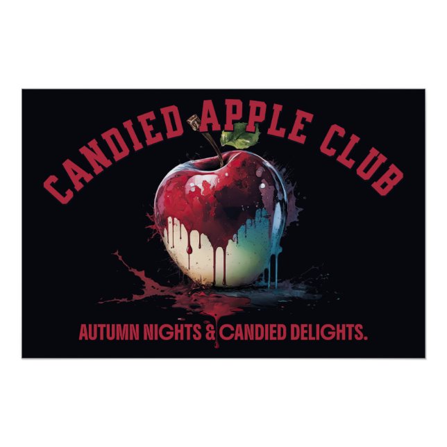Kandierter Apfel Club Poster (Vorderseite)