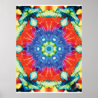 Kandierter kinetischer Collage-Kaleidoskop-Poster