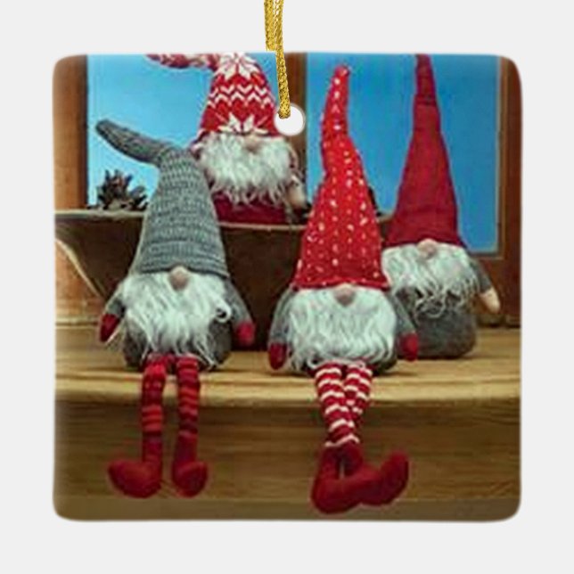 KANDINAISCHE CHRISTMAS-ORNATION KERAMIKORNAMENT (Vorderseite)